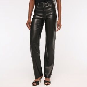 Abercrombie & Fitch | High Rise 90s Relaxed Vegan Leather Pants